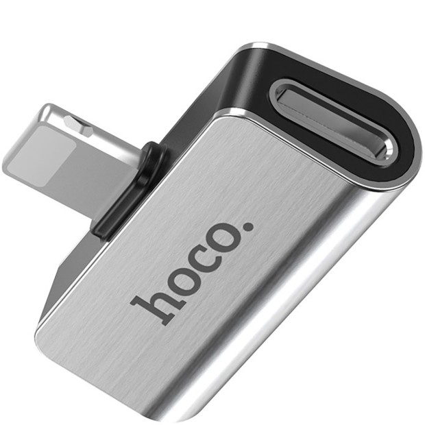 Adapter Hoco LS24 Lightning 2 in 1 (charging + headphones) (Discounted) (Category 1)